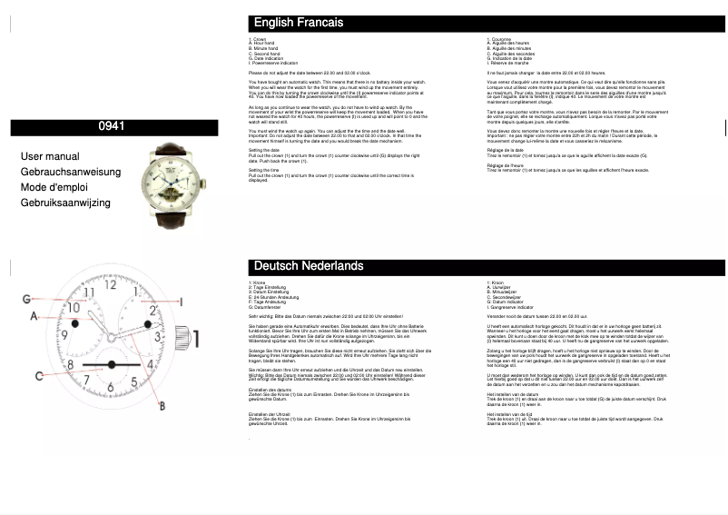 Page n°1 - Manuel utilisateur Davis 0941