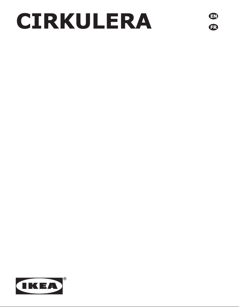 Page 1 de la notice Manuel utilisateur Ikea CIRKULERA 305.152.91