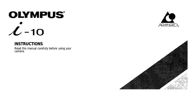 Page 1 de la notice Manuel utilisateur Olympus i-10