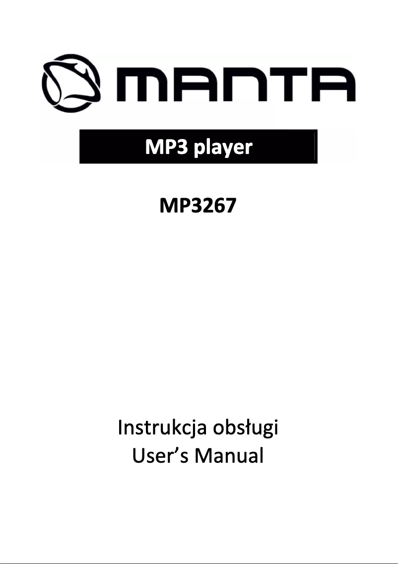 Image de la première page du manuel de l'appareil MP3267