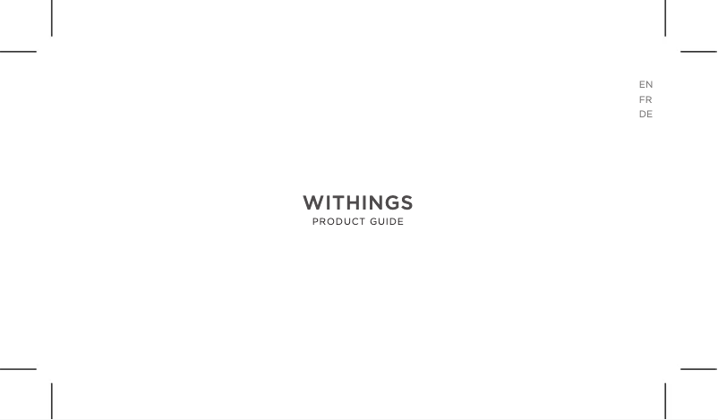 Image de la première page du manuel de l'appareil ScanWatch 2