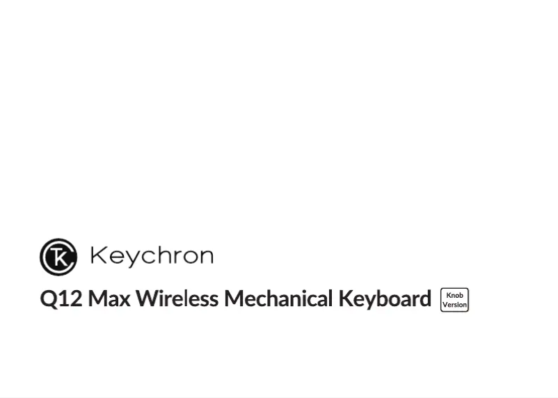 Image de la première page du manuel de l'appareil Q12 Max