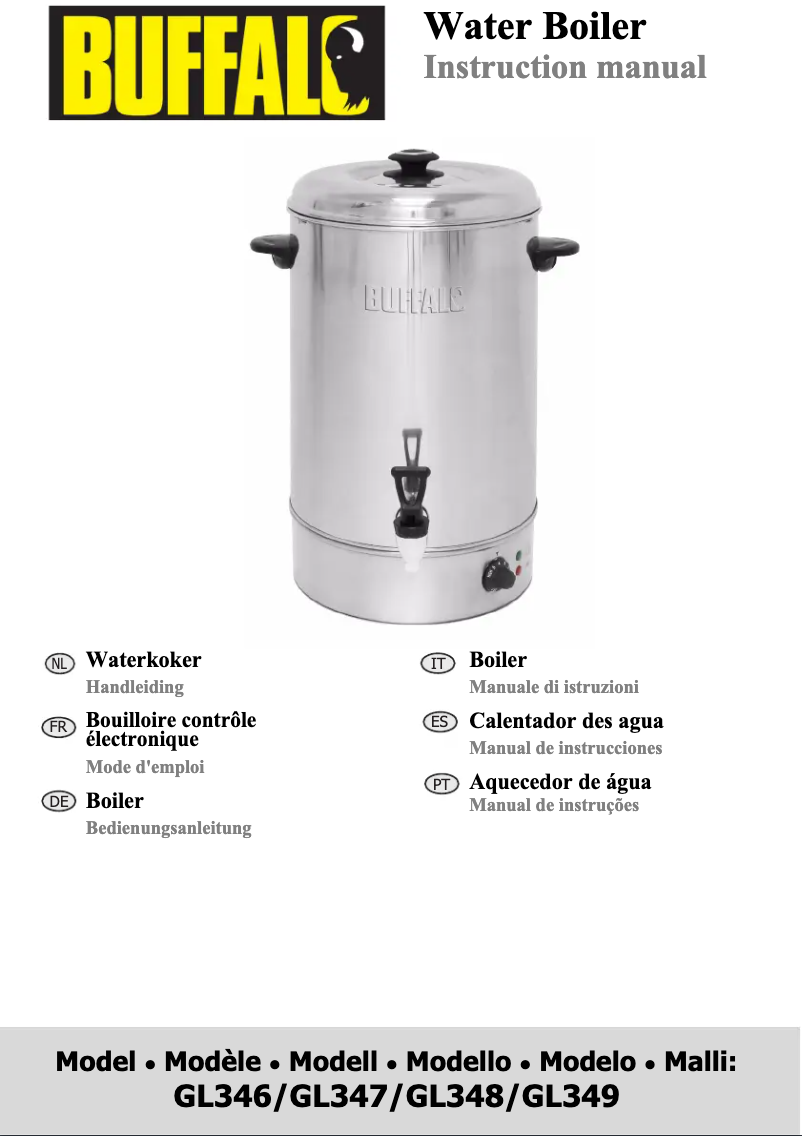 Page 1 de la notice Manuel utilisateur Buffalo GL349
