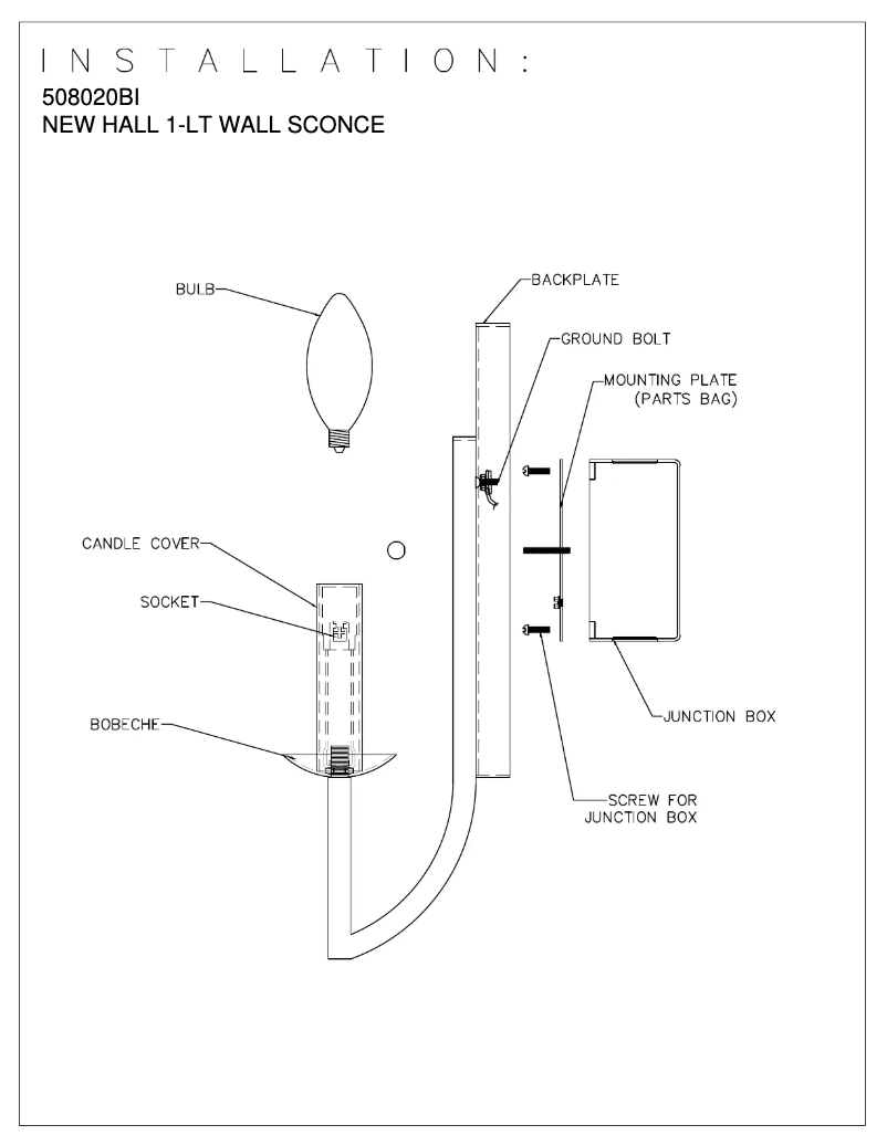 Image de la première page du manuel de l'appareil Newhall 508020BI