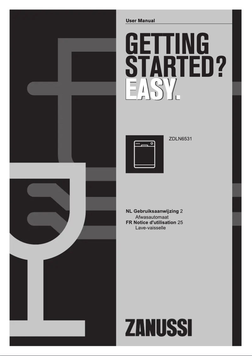 Image de la première page du manuel de l'appareil ZDLN6531