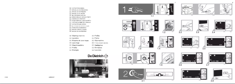Page 1 de la notice Manuel utilisateur De Dietrich DFW 814 W