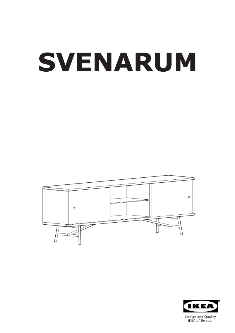 Página 1 del manual Manual de usuario Ikea SVENARUM 305.003.17