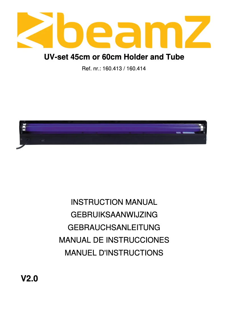 Página 1 del manual Manual de usuario BeamZ BUV45TL