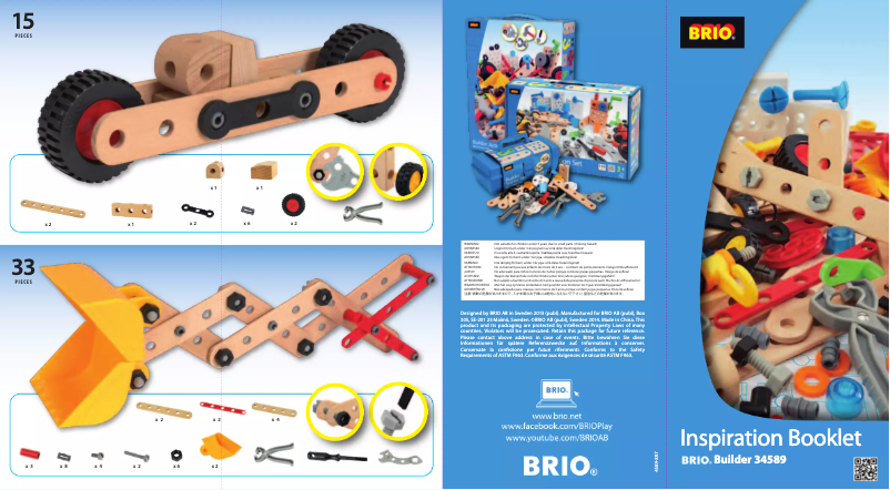 Page 1 de la notice Manuel utilisateur BRIO 34589