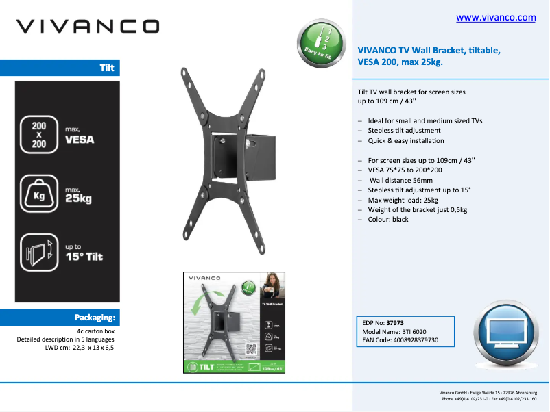 Image de la première page du manuel de l'appareil BTI 6020