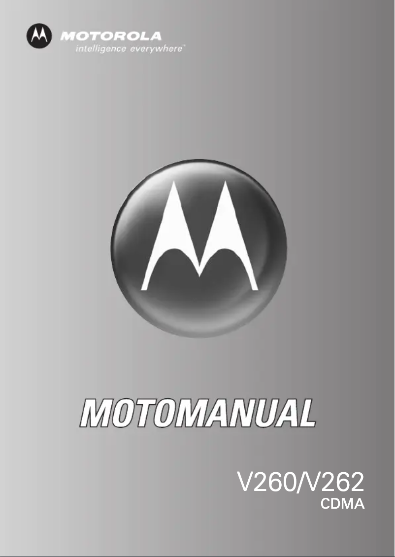 Page 1 de la notice Manuel utilisateur Motorola V260