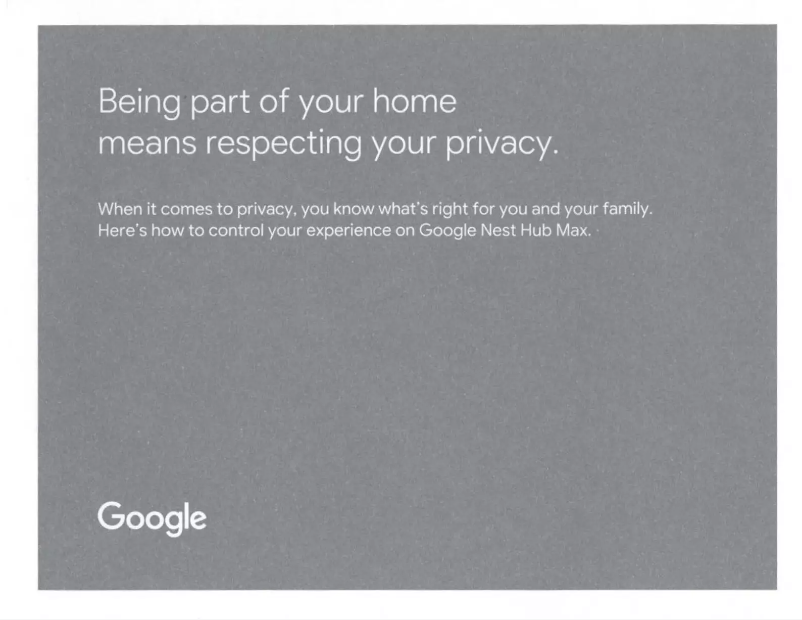 Page 1 de la notice Manuel utilisateur Nest Nest Hub Max