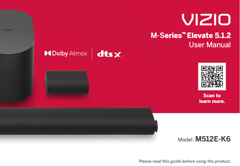 Image de la première page du manuel de l'appareil M512E-K6