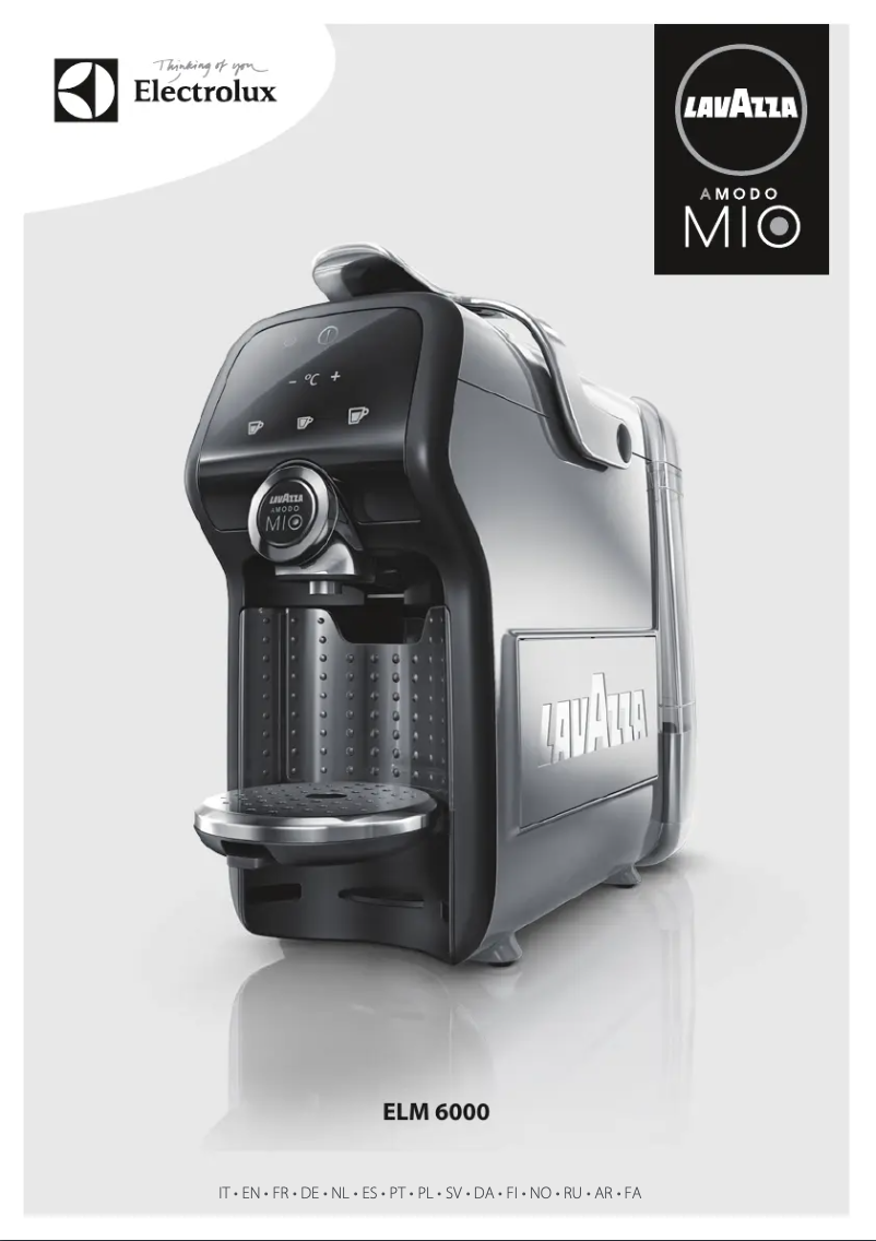 Page 1 of the manual User Manual Electrolux Lavazza A Modo Mio Magia ELM 6000