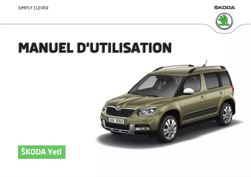 Page 1 de la notice Manuel utilisateur Skoda Yeti (2017)