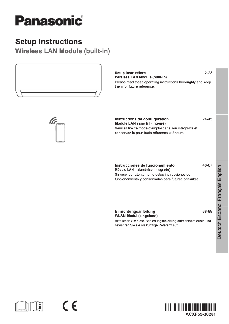 Page 1 de la notice Manuel utilisateur Panasonic CS-Z35XKEW