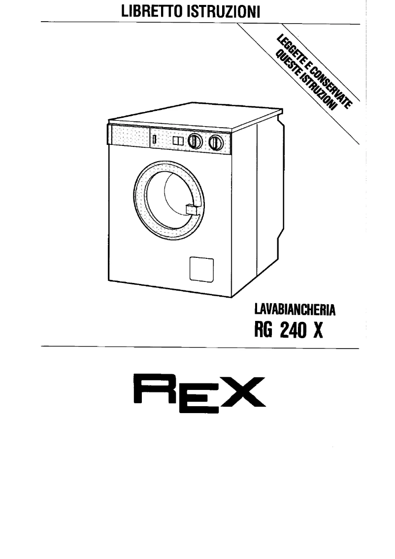 Page n°1 - Manuel utilisateur Rex RG240X