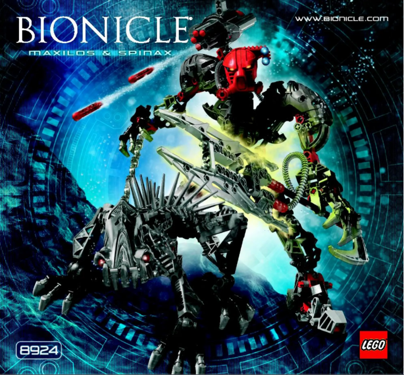 Page n°1 - Manuel utilisateur Lego Bionicle 8924