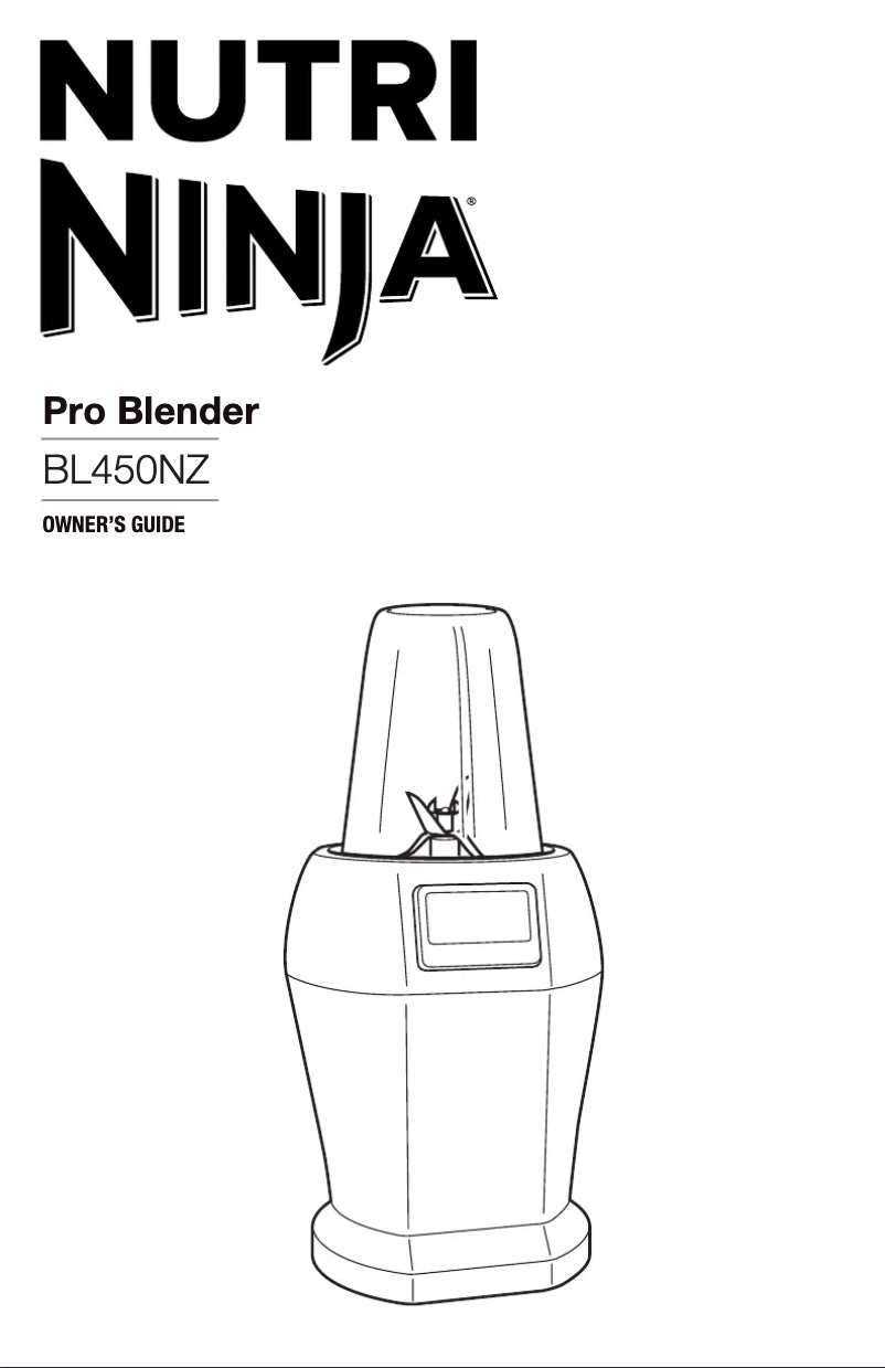 Page n°1 - Manuel utilisateur Nutri Ninja BL450NZ
