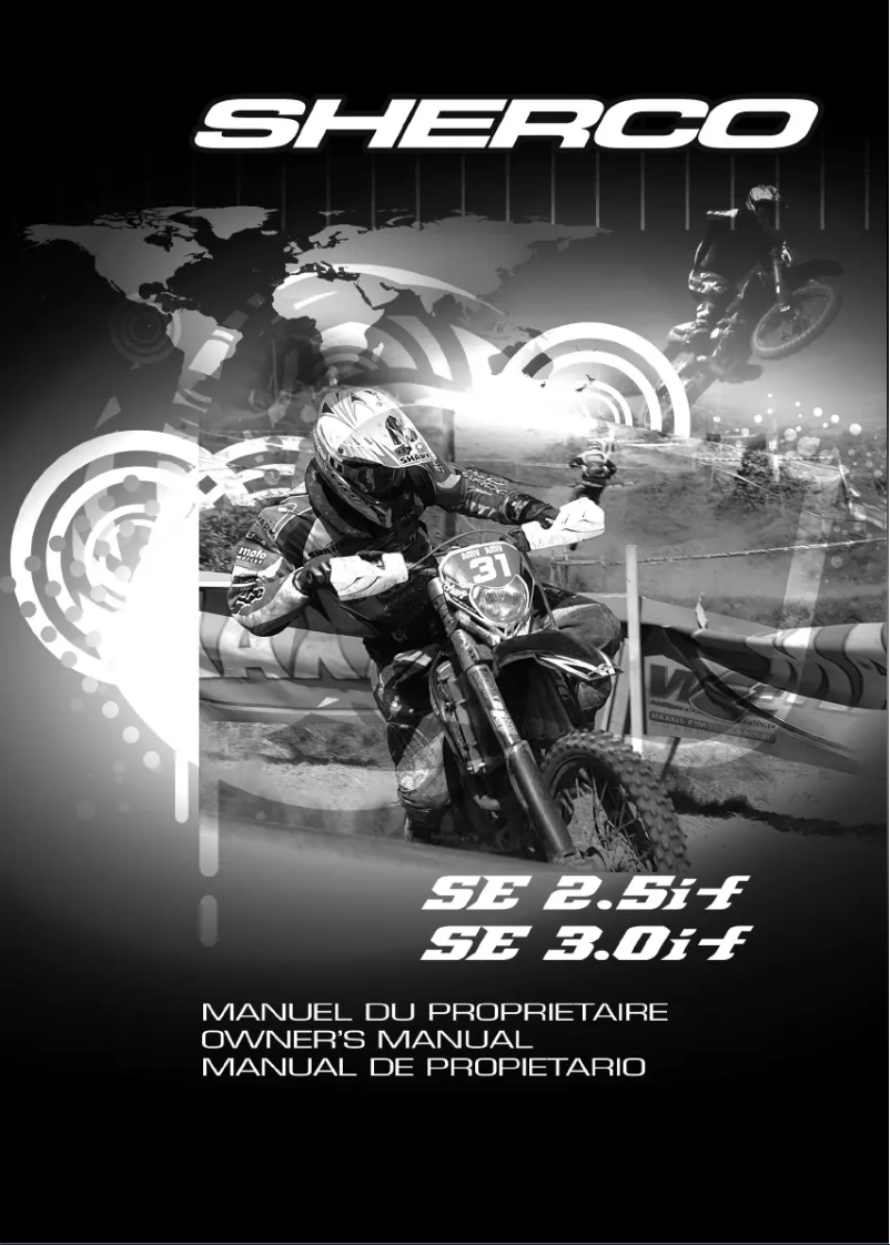 Page 1 de la notice Manuel utilisateur Sherco SE2.5i-F (2009)