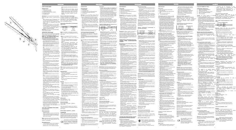 Página 1 del manual Manual de usuario Vitek VT-2319 BK