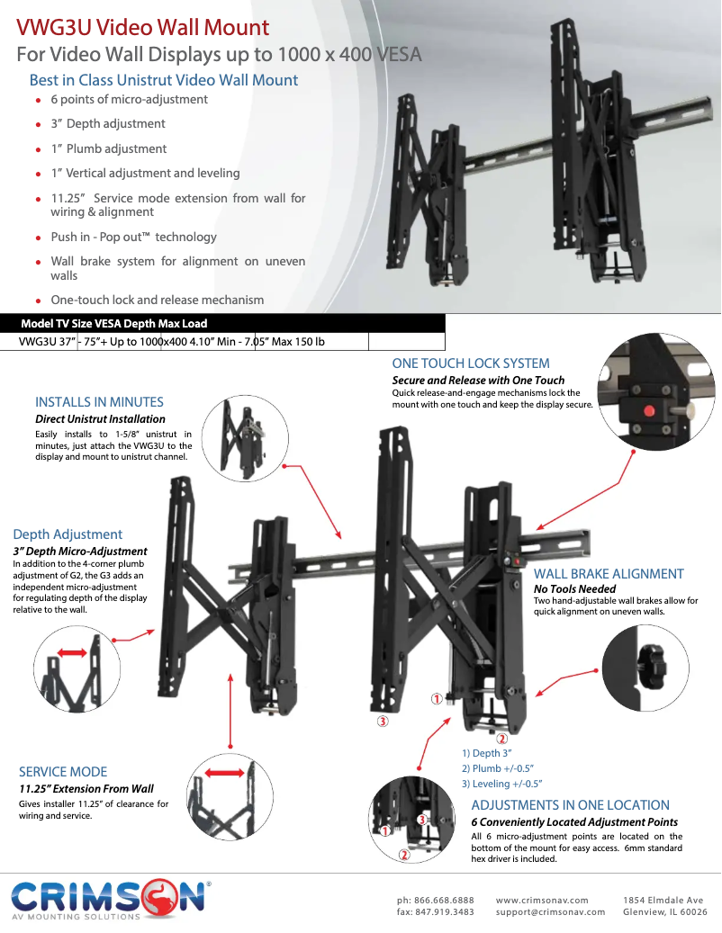 Page n°1 - Fiche technique Crimson VWG3U