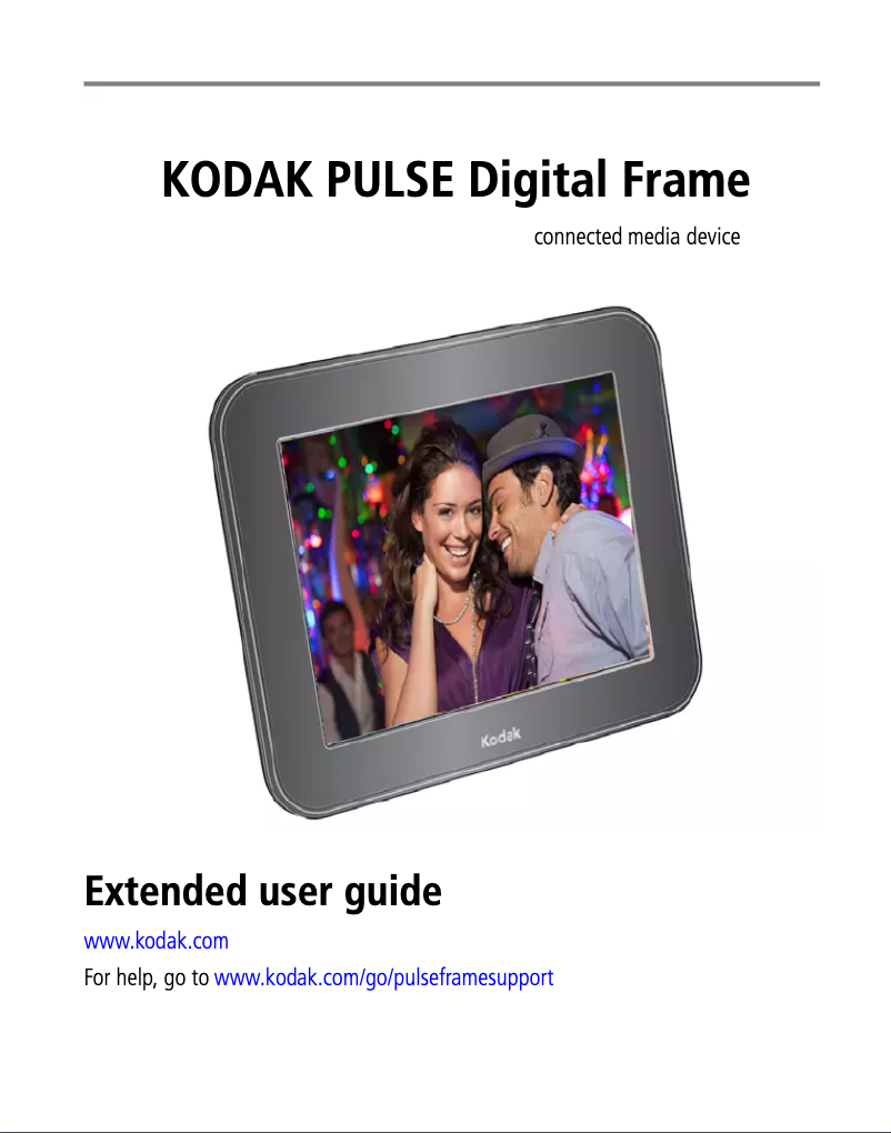 Page 1 de la notice Manuel utilisateur Kodak PULSE W730