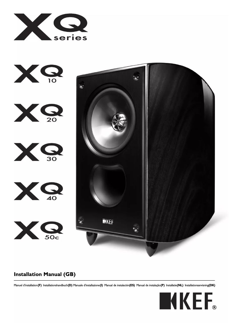 Page n°1 - Manuel utilisateur KEF XQ50C