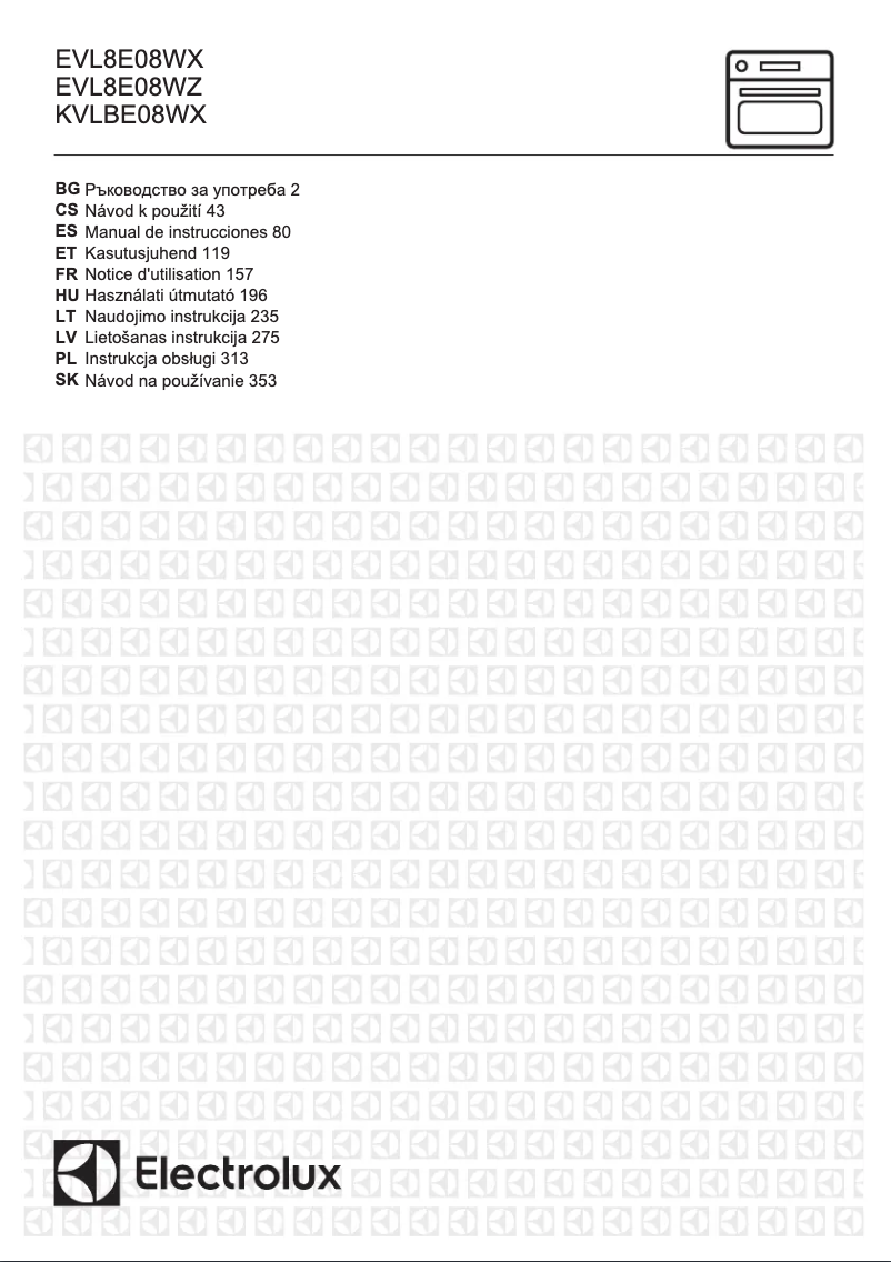 Page n°1 - Manuel utilisateur Electrolux EVL8E08WX