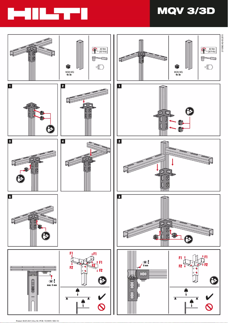 Page n°1 - Manuel utilisateur Hilti MQV-3/3 D