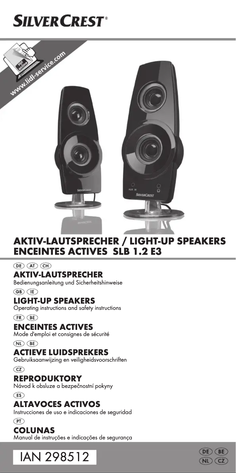 Imagen de la primera página del manual del dispositivo SLB 1.2 E3