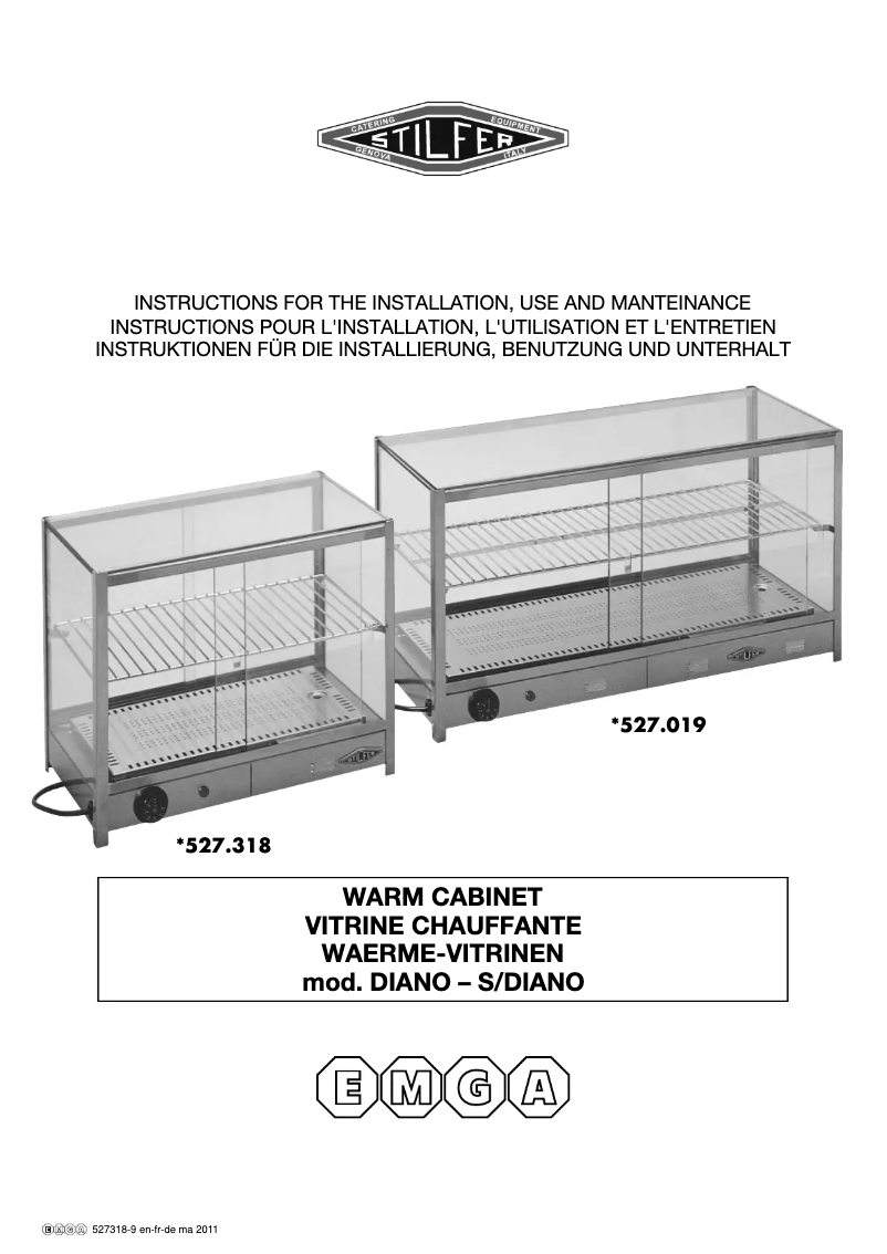 Page 1 de la notice Manuel utilisateur CaterChef 537.001