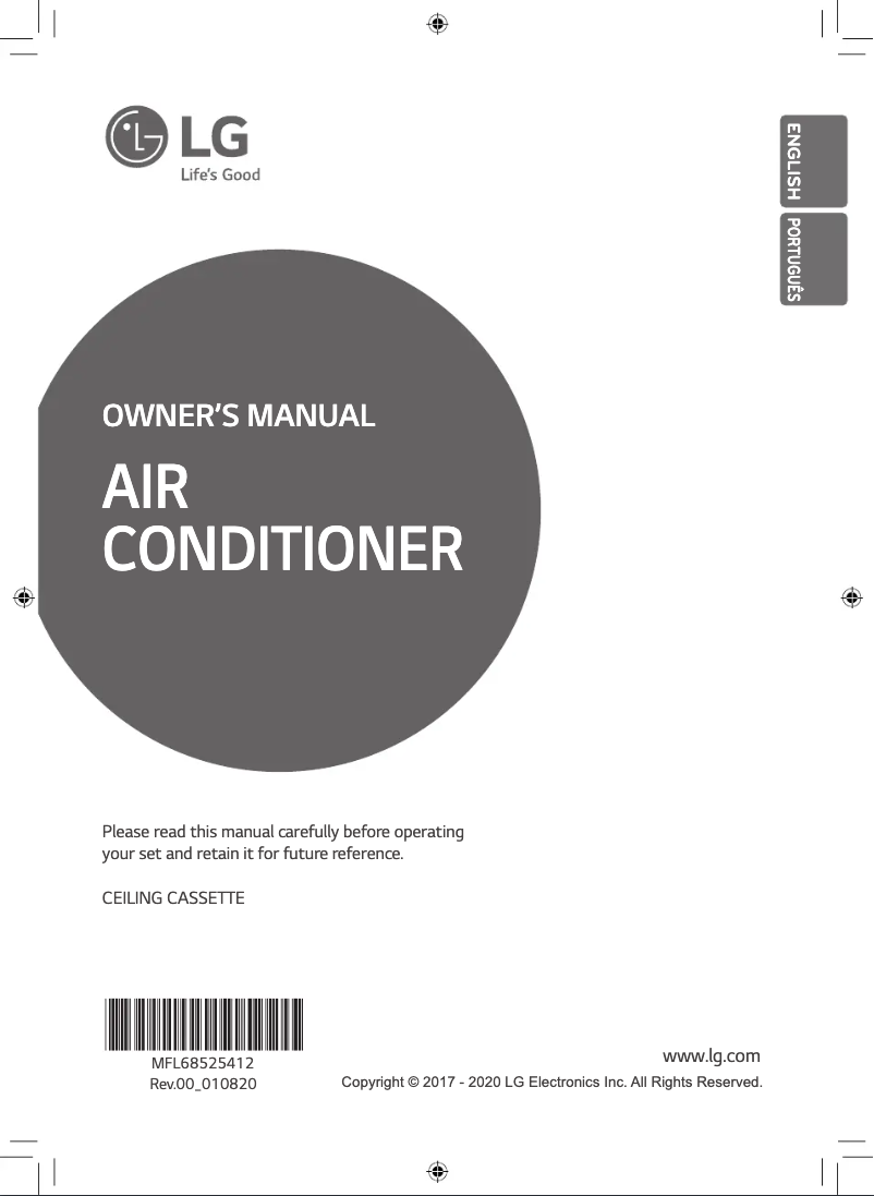 Page n°1 - Manuel utilisateur LG ATNW36GYLP0
