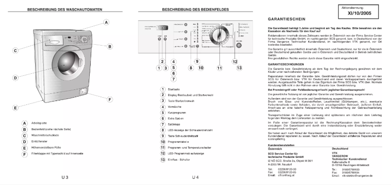 Page 1 de la notice Manuel utilisateur Studio WM 26 AAA
