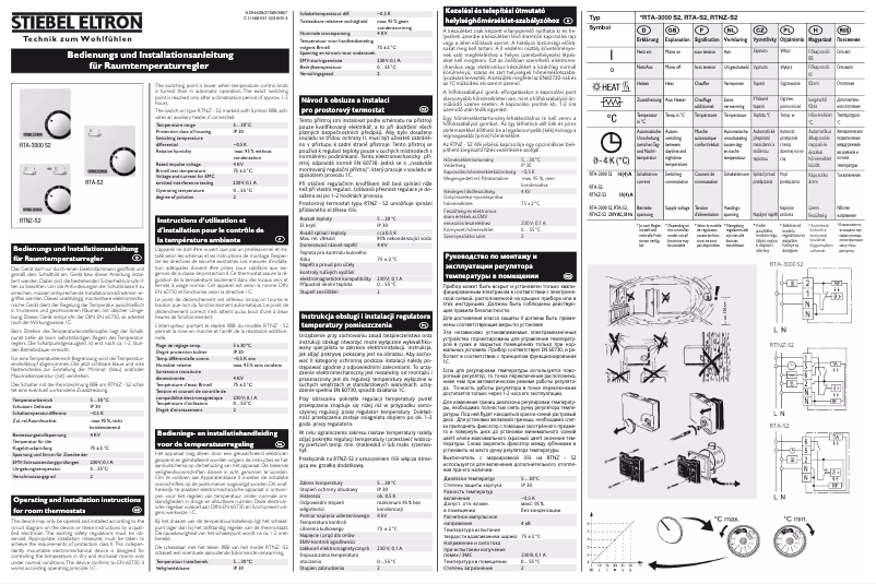 Page n°1 - Manuel utilisateur Stiebel Eltron RTA-S2