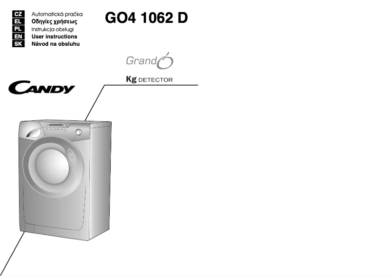 Image de la première page du manuel de l'appareil GO4 1062D/L1-S