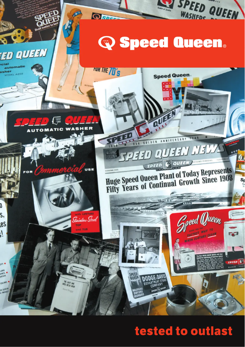 Page 1 de la notice Fiche technique Speed Queen ADEE9R