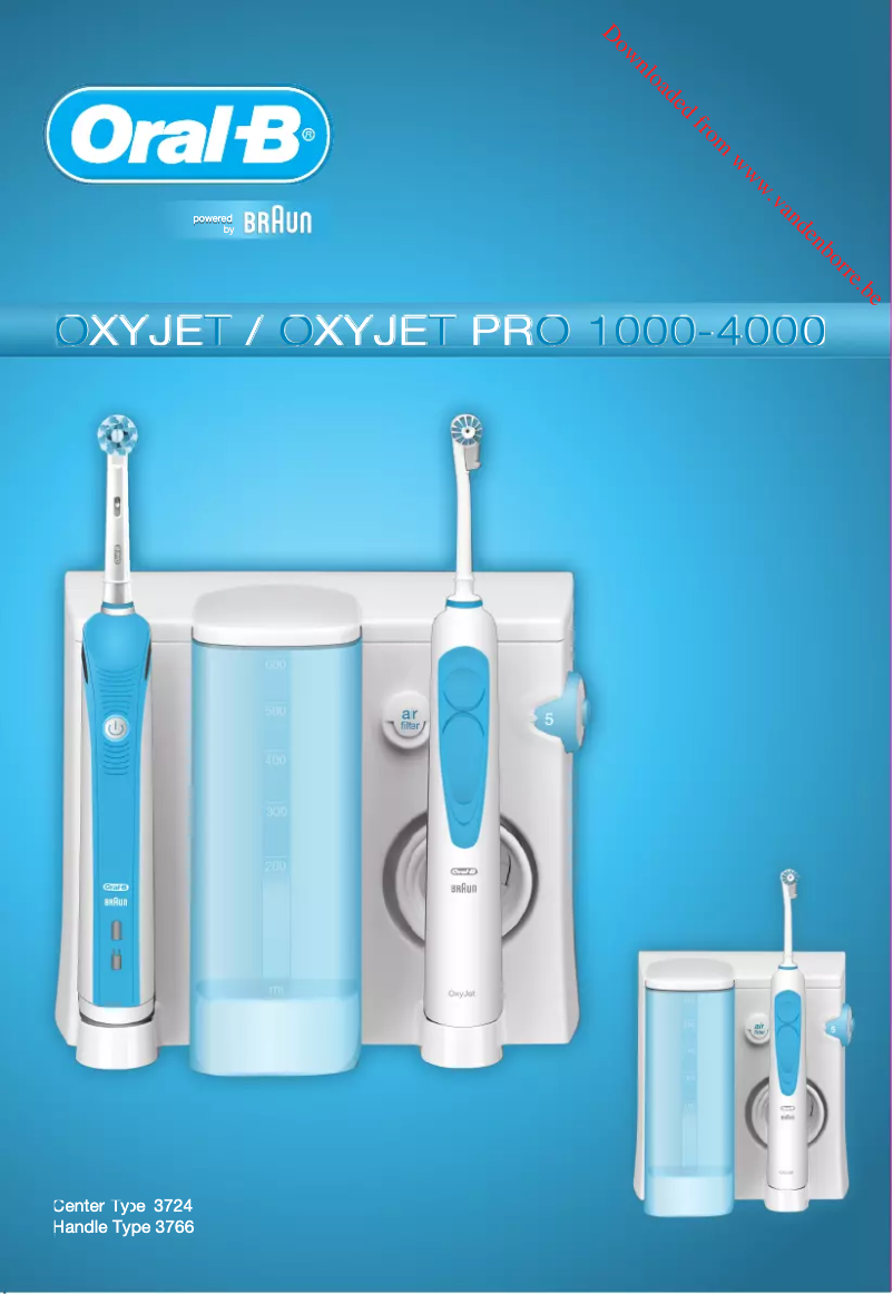 Page 1 de la notice Manuel utilisateur Oral-B Oxyjet 2000