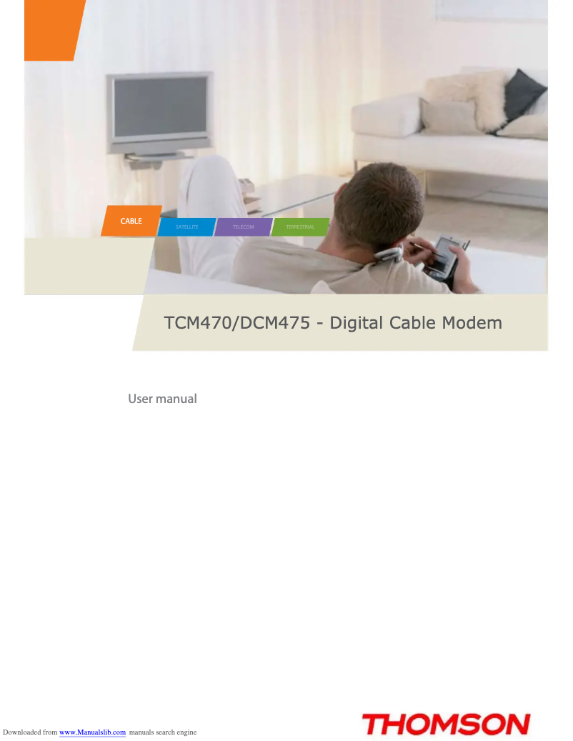 Image de la première page du manuel de l'appareil DCM475