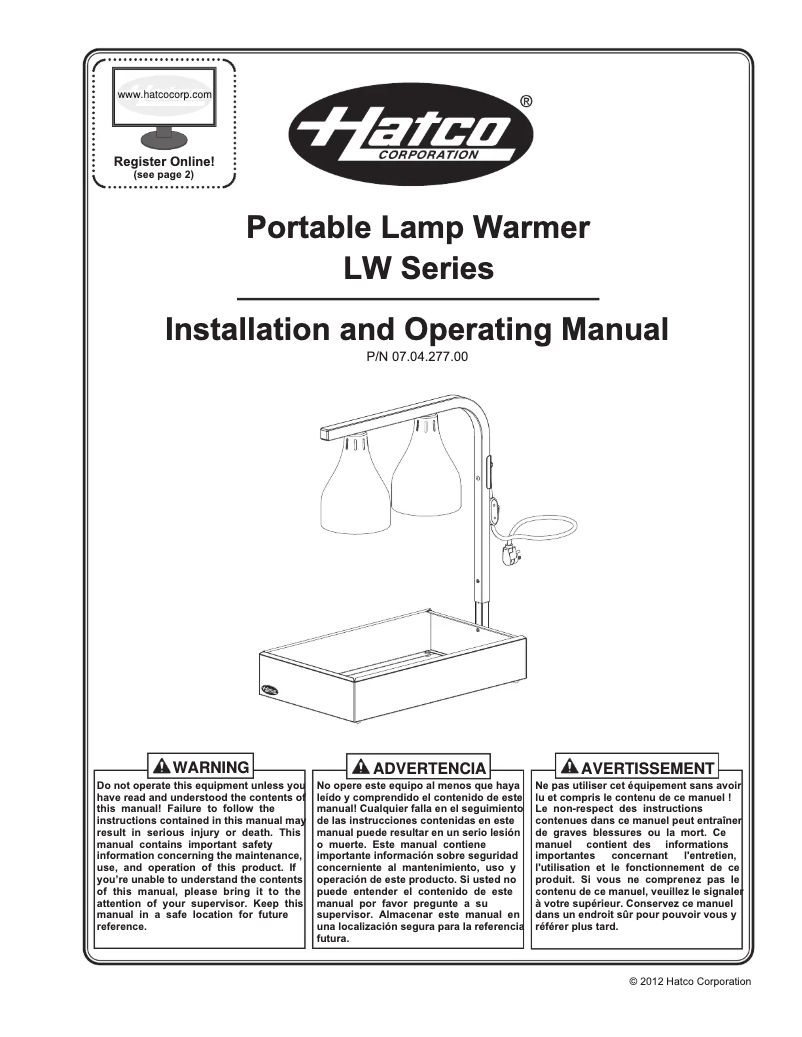 Image de la première page du manuel de l'appareil LW-2