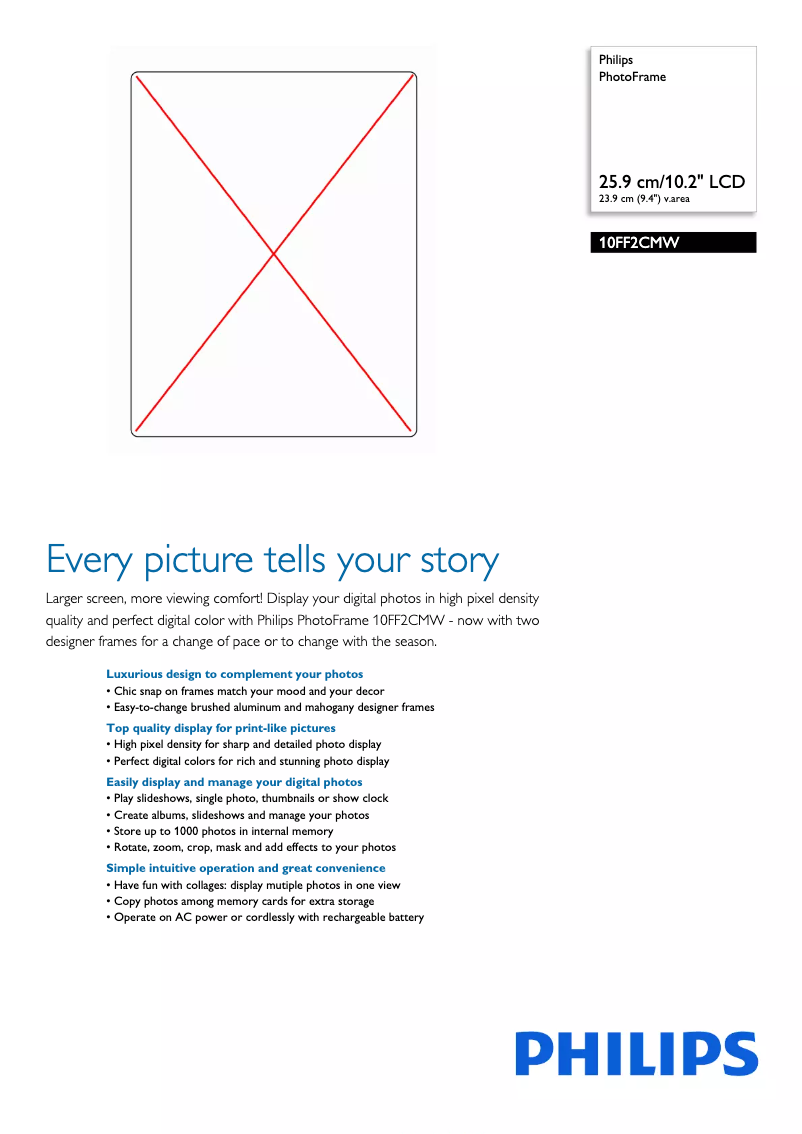 Image de la première page du manuel de l'appareil 10FF2CMW