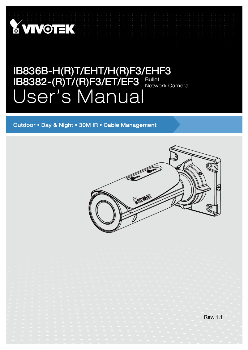Image de la première page du manuel de l'appareil IB8382-EF3
