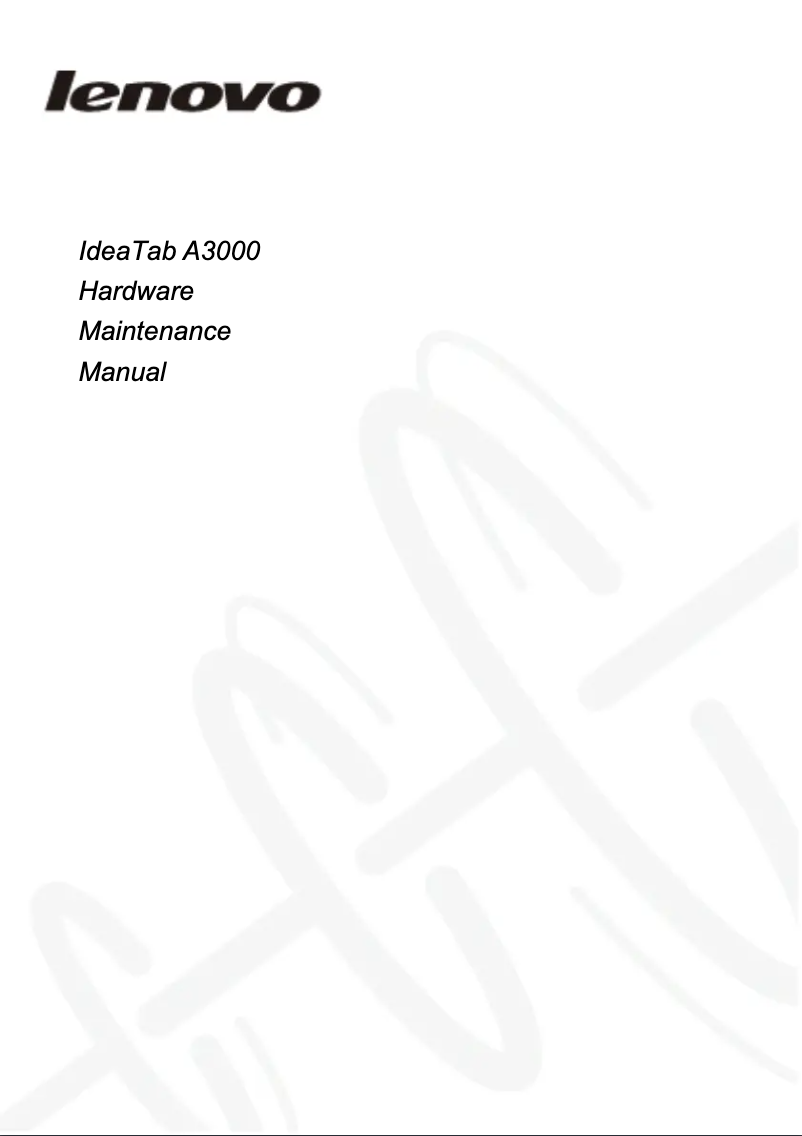 Page n°1 - Manuel utilisateur Lenovo IdeaPad A3000