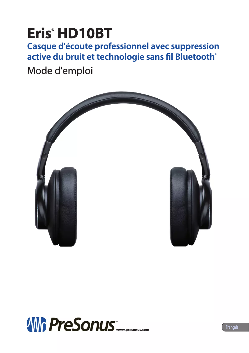 Image de la première page du manuel de l'appareil Eris HD10BT