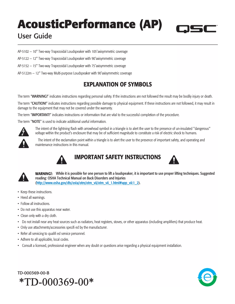 Image de la première page du manuel de l'appareil AP-5102