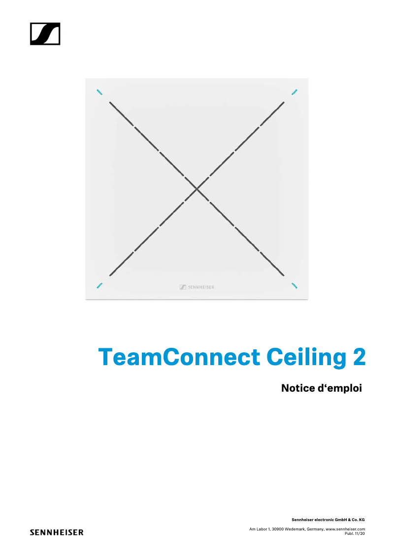 Image de la première page du manuel de l'appareil TeamConnect Ceiling 2