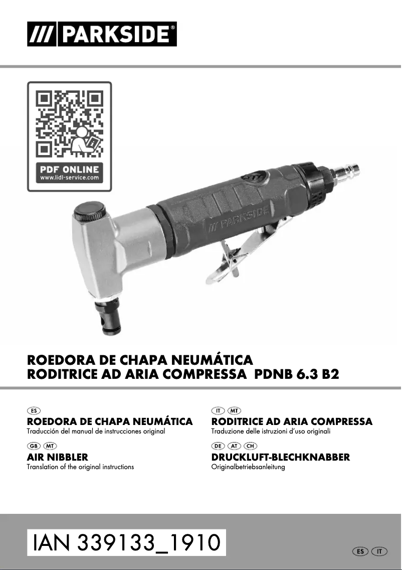 Página 1 del manual Manual de usuario Parkside PDNE 4000 B2