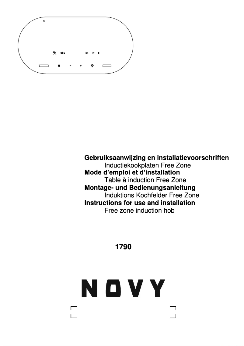 Page n°1 - Manuel utilisateur Novy Multi zone 1790