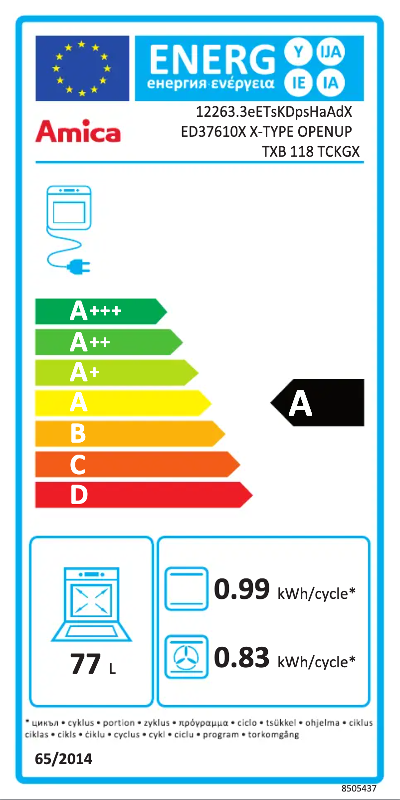 Image de la première page du manuel de l'appareil ED37610X X-Type OPENUP