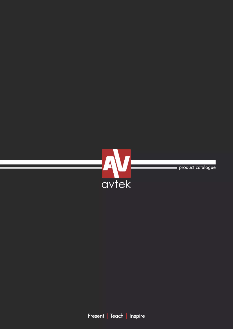 Page n°1 - Manuel utilisateur Avtek 1EVF14